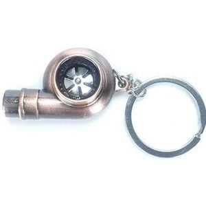 Real Fluitje Sound Turbo Sleutelhanger Glijlager Spinning Auto Deel Model Turbine Turbo Sleutelhanger Ring Sleutelhanger Sleutelhanger