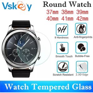 VSKEY 100 PCS Universele Ronde Smartwatch Gehard Glas Diameter 37mm 38mm 39mm 40mm 41mm 42mm Screen Protector Beschermende Film