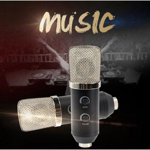 Usb Studio Condensator Microfoon Professionele Grote Diafragma Zingen Microfoon Voor Living Pc Ktv Vergadering Opname