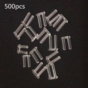 500pcs 1.4mm 1.5mm x 7mm x 0.8mm Randloze Bril Dubbele rubber plug Lock Bussen brillen plastic dubbele bus pins