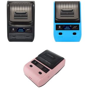 Thermische Printer 58Mm Bonprinter Draagbare Bluetooth Label Printer 1500Mah Voor Android En Ios