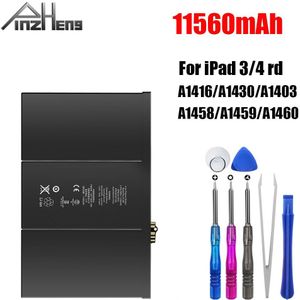 Pinzheng 11560Mah Tablet Batterij Voor Apple Ipad 3 4 Vervanging Bateria A1403 A1416 A1430 A1433 A1459 A1460 A1389 Batterij