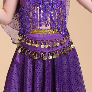 Kind taille ketting hippe sjaal kids buikdans indian dance riem 6 kleuren Taille Ketting Riem Kids Dans Praktijk Hip taille Afdichting