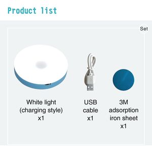 Baby Wc Slaapkamer Deur Oplaadbare Draadloze Mini Licht Usb-Opladen Lamp Led Touch Night Light