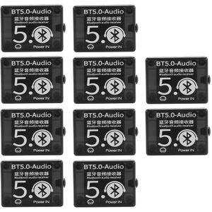 10X BT5.0 Audio Receiver MP3 Bluetooth Decoder Lossless Car Speaker Audio Amplifier Board With Case