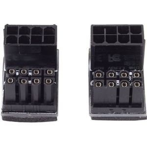 1 Paar Vrouwelijke Atx 8Pin Om 8Pin Mannelijke 180 Graden Draaien Power Adapter Converter Voor Desktop Computer Grafische Kaart Connector