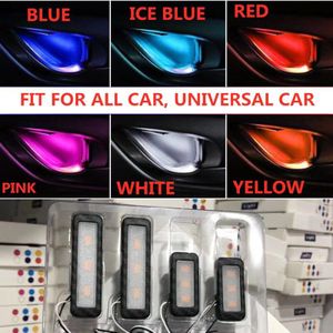 LED Auto Binnendeur Kom handvat Armsteun Ambient Sfeer Licht Decoratieve Lamp Auto Deur Interieur Licht VOOR ALLE AUTO