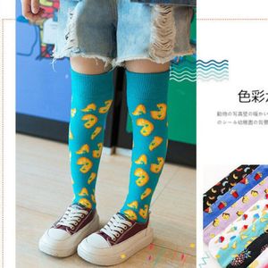 Meisje Sokken 2-12 Jaar Oud Katoen Knie Hoge Sokken Mooie Lange Kinderen Knie Sokken Kids Meisje Todder baby Sokken