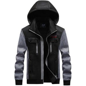 Herfst Winter Truien Voor Mannen Casual Streetwear Plus Fluwelen Warm Hooded Sweater Mannen Rits Sportkleding Hoodie Zakken