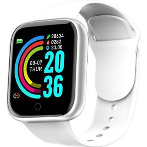 Y68 Smart Horloge Bluetooth Fitness Tracker Sport Bluetooth Muziek Hartslagmeter Stappenteller Digitale Horloges Voor Android Ios