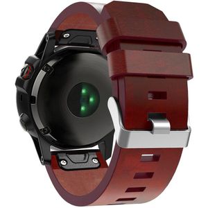 Lederen Horlogeband Strap voor Garmin Fenix 5X/5 XPlus/3/3HR/6X Band Smart Horloge 26mm Quick Fit Polsband Armband voor Fenix 6X