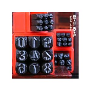 6/8/10mm 0 ~ 9 Nummer Set Kit Tool die Punch Stempel Stempelen Case Lederen Craft 9 stks/partij