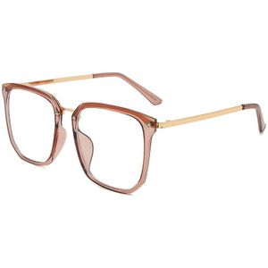Yooske Clear Brilmonturen Vrouwen Oversized Brillen Mannen Trending Stijlen Optische Brillen Metalen Bijziendheid Frame