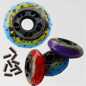 [72mm 76mm 80mm] SCHAATSEN 2nd fire stenen vonken roller skate wielen 85A sliding remmen firestone wiel voor SEBA HV IGOR SKJ