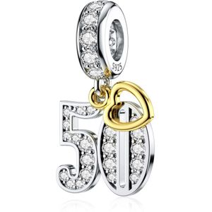 Jiayiqi Speciale Betekenis Digitale Charms 925 Sterling Zilver Cz Kralen Fit Vrouwen Bedels Armbanden Diy Sieraden Maken