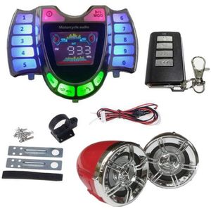 Motorfiets Audio Stereo Speakers Draadloze Bluetooth MP3 Speler Waterdichte Fm Audio Voor Motor Scooter Bike Atv Utv