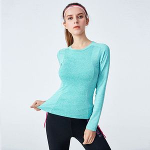 Vrouwen Droog Quick Sport Wear Running Lange Mouwen T-shirts Fitness Yoga Pak Zweetabsorberende En Ventila Gym Kleding