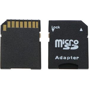5 Stks/pak Micro Sd Transflash Tf Naar Sd Sdhc Geheugenkaart Adapter Converter Black