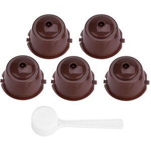5Pcs Herbruikbare Hervulbare Capsules Pods Voor Nescafe Capsula Dolce Gusto Machines Maker Nespresso Capsule Pod Cup Cafeteira