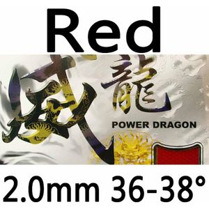 Originele Palio Vermogen Dragon (BIOTECH) korte pips-out tafeltennis/pingpong rubber met spons 2.0mm