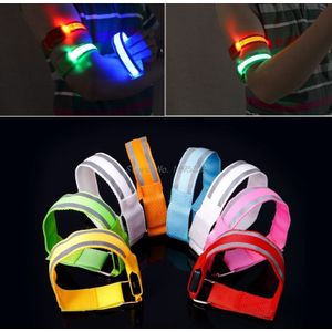 Reflecterende Led Light Armband Arm Strap Veiligheid Riem Voor Night Fietsen Running