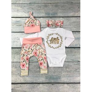 0-24 maanden US Pasgeboren Baby Meisje Baby Lente Herfst Lange Mouw Kleding Set Romper Bodysuit Broek Outfit