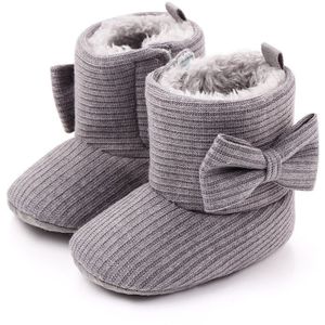 Pudcoco Winter Baby Meisjes 4 Kleuren Leuke Strik Snowboots Zachte Zool Antislip Crib Schoenen Warme Gezellige booties