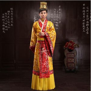 Chinese Keizer Kostuum Sovereign Jurk Hanfu Oude Koning
