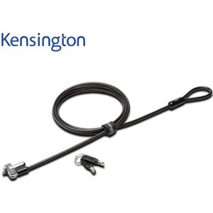 Kensington Originele N17 Ingetoetst Laptop Lock Voor Dell Apparaten Anti-Diefstal Beveiliging Sleutel Laptop Slot (1.8M Staal kabel Ketting) k64440WW