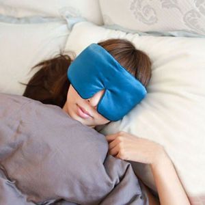 Eye Mask Eye Cover Extra Grote Dikke Oor Moffel 100% Zijde Slaap Eyemask Zijde Slapen Slaapmasker Schaduw Zijde Unisex volwassen
