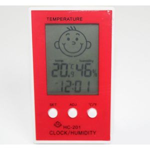 Digitale Hygrometer Thermometer Klok Luchtvochtigheid Meter Indoor Outdoor Nauwkeurige Thuis LCD Display Baby Glimlach