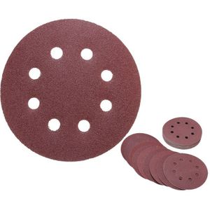 5 Inch 8 Gat 120 Grit Zand Disc Liep Baan Schuurpapier Loop Haak Voor Schuren Sander