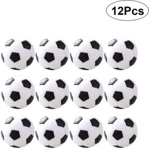 12 Pcs 31mm Table Soccer Classic Pattern Mini Tabletop Football Soccer for Children Boys