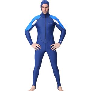 Surfen Kleding Mannen Hooded Duikpak Herfst Rekbaar Quick-Gedroogde Lange Full Body Scuba Wetsuit Surf Zwemmen Jumpsuit bevrijdt