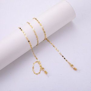 Dawapara Rose Gold Black Crystal Vrouwen Sunglass Ketting Voor Masker Goud Bril Lange Ketting Sieraden