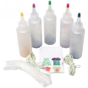 Goede Een Stap Permanente Verf Maken Stof Textiel Decorating Kleurrijke Kleding Tie Dye Kit Pigment Set Tekengereedschappen
