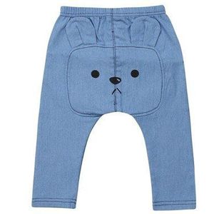 0-3Y Pasgeboren Kid Baby Boy Meisje Broek Leuke Cartoon Denim Harembroek Peuter Bodems Leggings Trainingsbroek Baby Kleding Outfits