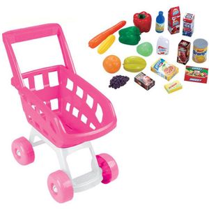 Simulatie Speelhuis Winkelwagentje Speelgoed Supermarkt Trolley Fruit Jongen Meisje Kinderspeelgoed