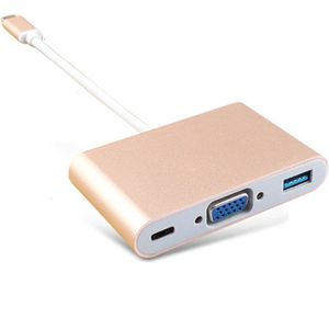 Basix Type C Naar Vrouwelijke Vga Adapter Kabel Usbc Usb 3.1 Naar Vga Adapter Voor Macbook 12 Inch Chromebook Pixel lumia 950XL Usb C Hub