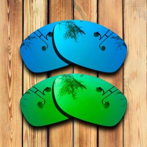100% Precies Gesneden Gepolariseerde Vervanging Lenzen Voor Gevaarlijke Zonnebril Green Mirrored Coating Kleur Keuzes