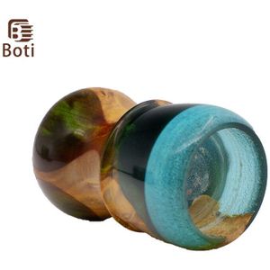 Boti Borstel-Scheren Product Desert Borstel Handgemaakte Hout Hars Handvat Mannen Ochtend Reinigen Baard Gereedschap Kit