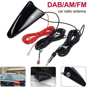 Universal Car Auto Dak Radio Am/Fm + Actieve Dab Autoradio Antenne 12V Auto Haaienvin dak Decoratie Auto Styling