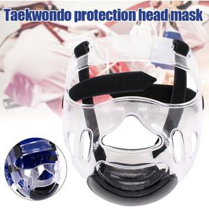 Verwijderbare Taekwondo Helm Masker Beschermende Kleding Sport Transparante Beschermende Masker Sport Clear Plastic Gezicht Shield Head Shield N66