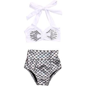 Schattige Baby Meisje Zomer 2 Stuks Bikini Set Mode Peuter Vis Badmode Kids Mermaid Badpak Babybaden Sets