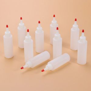 10 Stuks 120Ml Plastic Squeeze Squirt Kruiderij Flessen Met Twist Op Cap Deksels Top Dispensers Voor Ketchup Mosterd sauzen Olijf