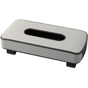 Eenvoudige Stijl Auto Zonneklep Tissue Doos Pu Lederen Auto-accessoires Houder Papieren Servet Clip Auto Tissue Box