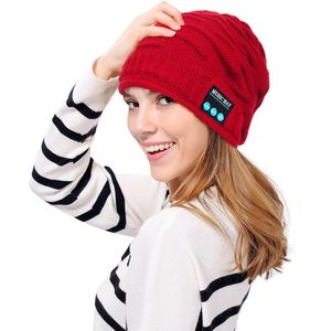 Bluetooth Muziek Knit Beanie Hat Draadloze Smart Warm Cap Headset Speaker Met Mic & T8