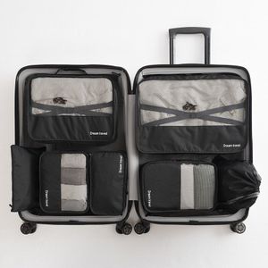 PLEEGA 7 stks/set Oxford Doek MS Reizen Mesh Bag In Bag Bagage Organizer Verpakking Cube Organiser Voor kleding
