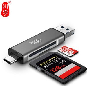 Kawau C350T USB 3.0 SD/Micro SD TF OTG Smart Geheugenkaart Adapter voor Laptop USB 3.0 Type C cardreader SD Kaartlezer