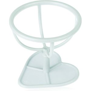 1Pc Lege Schoonheid Spons Stand Storage Case Make Blender Bladerdeeg Houder Cosmetische Ei Vormige Rack Transparante Rookwolken Drogen doos